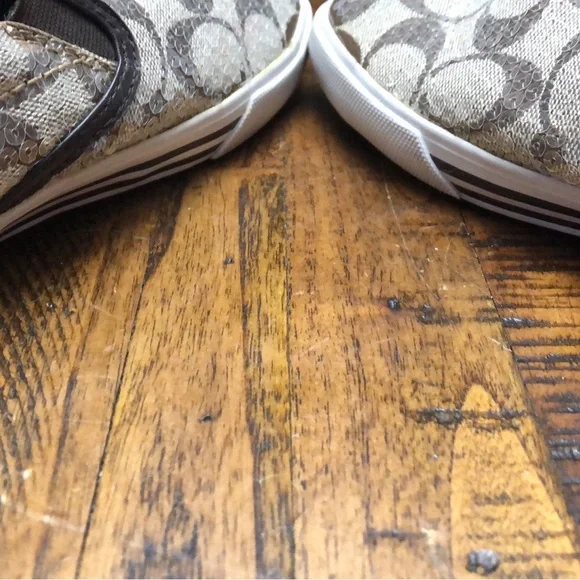 Coach deck shoes 8.5 brown and khaki - Picture 9 of 9